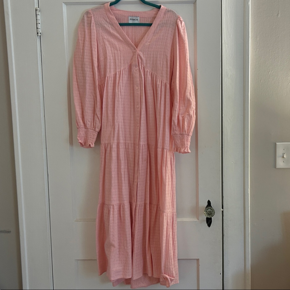 FRNCH Pink Long Sleeve Dress